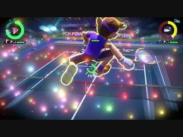 【プレイ動画】マリオテニスエース　オン大会体験会01 ワルイージVSワンワン