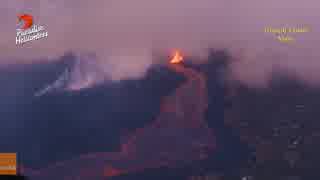 空から見るハワイの溶岩流