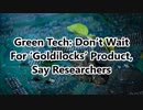 Green Tech Don’t Wait For ‘Goldilocks’ Product, Say Researchers