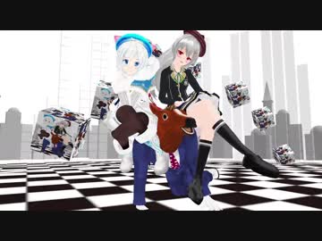 【アイドル部MMD】【ばあちゃる】【電脳少女シロ】【夜桜たま】ビバハピ【1080P対応】