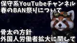 右寄りニュース YouTube保守系チャンネルBAN祭りに関して,外国人労働者受け入れ拡大に関して 【政治系バーチャルYouTuber れっさー君】