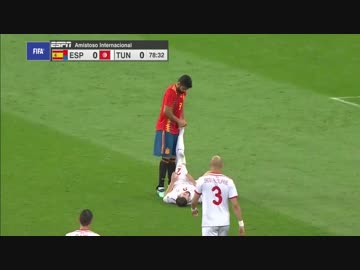 ≪親善試合≫ チュニジア vs スペイン (2018年6月9日)