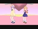【MMD】もちひよこと夏梅ななでもきゅもきゅしてもらった