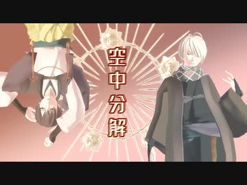 【MMD文アル】空中分解【川・徳】(2人用カメラ配布)