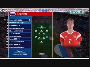 サッカー　W杯2018　06-14　 ロシアｖｓサウジアラビア　開幕戦　ダイジェスト　
