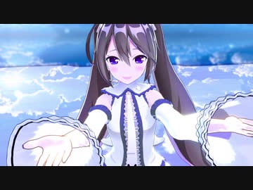 【MMD】むげんちゃん（白色替）に「七彩ボタン」を踊ってもらってみた