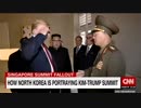 トランプ大統領 北朝鮮将軍の敬礼に反応し敬礼を返した事が正恩礼賛動画でバレるw