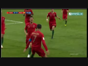 サッカー　W杯2018　06-15 　ポルトガルｖｓスペイン　ダイジェスト