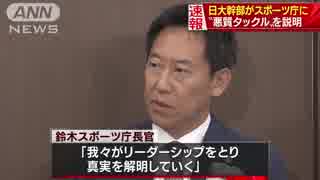 熊切剛　が　スポーツ庁長官の日大幹部から聞き取り　をあげてみる