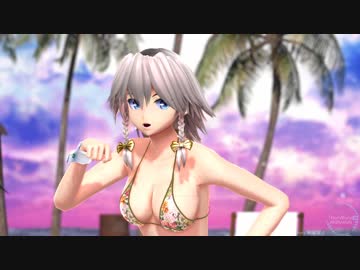 【東方MMD】　咲夜・美鈴・小悪魔で「HurlyBurly」（水着）1080p