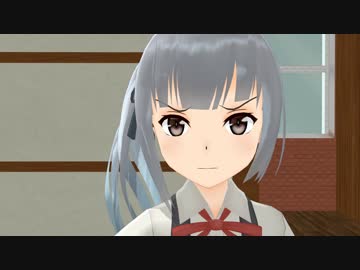 【MMD艦これ】霞にビンタされながらおにぎり食べる