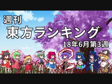 週刊東方ランキング　18年6月第3週