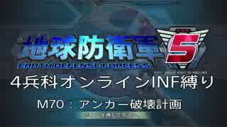 【地球防衛軍5】R視点のEDF5ひめしば！【オンライン4兵科いきなりINF】 M70