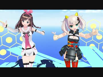 【MikuMikuDance】Vtuber2人が踊るXYZの魔法【おやぶんと竹】