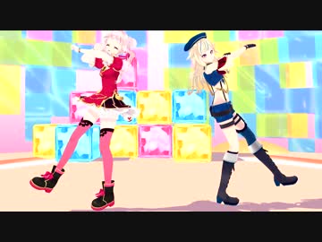 【MMD】ビバハピ（田中ヒメ＆鈴木ヒナ）1080P