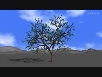 【天地創造】L-systemとフラクタルで木の自動生成(リメイク版)