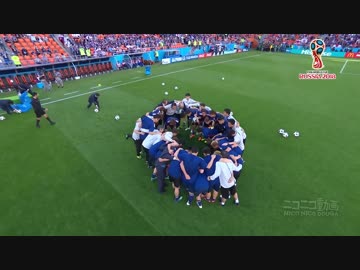 【2018W杯】 日本vsセネガル 日本代表ウォーミングアップ風景