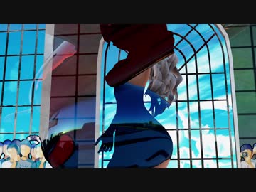 【Ray-mmd】全裸のポーラがに浮き輪君とスライムでベリーダンス