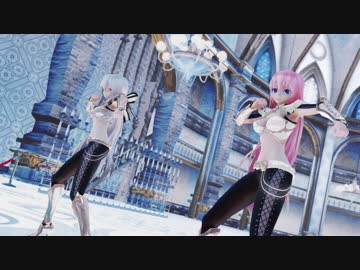 MMD TDA Haku TERA Elf & TDA Luka TERA Elf さんで ELECT 1080p