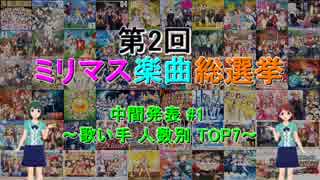 【中間発表 #1】 第2回 ミリマス楽曲総選挙 【歌い手 人数別 TOP7】