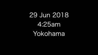 2018年06月29日午前4時25分　明るい空の流れ星（火球）