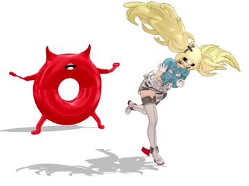 【MMD】走る浮輪さん【音なし】