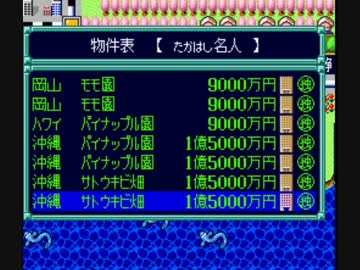 スーパー桃太郎電鉄Ⅲ 最大収益の旅年7目の実績を見る動画