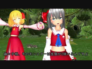 【第10回東方ニコ童祭】巫女な妖夢と巫女なルーミア