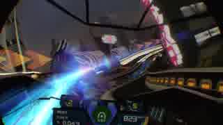 PSVR WIPEOUT OMEGA Phantom class at Metropia in full VR JP commentary