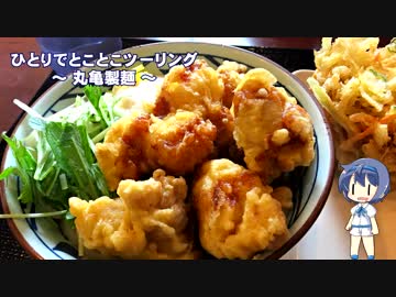 ひとりでとことこツーリング63　～丸亀製麺 タル鶏天ぶっかけ～