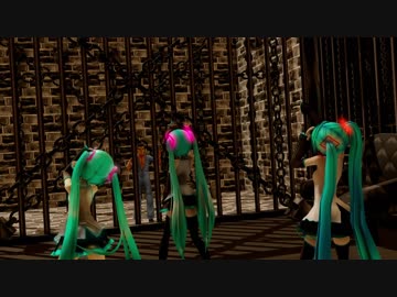 【MMD】3種ミクさんでECHO【ray-mmd】