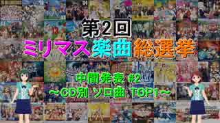 【中間発表 #2】 第2回 ミリマス楽曲総選挙 【CD別 ソロ曲 TOP1】