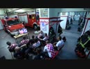 クロアチア代表の勇姿を母国の消防士たちが見逃す瞬間.Croatia