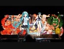 MMD 初音ミク つがる喧嘩ねぶた囃子で跳人 東北ずん子が笛で参加