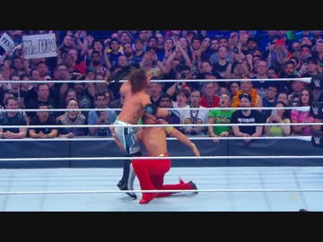 【WWE】中邑真輔 vsAJスタイルズ (日本語実況)【WrestleMania】