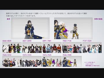 【MMD刀剣乱舞】フラジール【70振・メイキング】