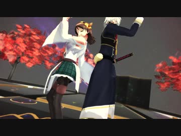 【刀艦乱舞】鳴狐と比叡で『来世デ逢イマショウ』【ＭＭＤ】