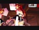 【MMD艦これ】金剛4姉妹でKILLER B　ミニスカローアングルVer　歌詞つき