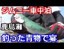 【釣り車中泊】釣った青物で宴【ジムニーJA22w】前編