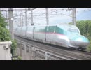 東北新幹線　上り　福島トンネルへ入るE５系はやぶさとE6系スーパーこまち
