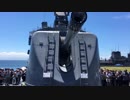 護衛艦さざなみ　127ミリ速射砲展示