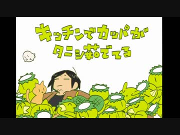 【手描き実況】８のキッチンでカッハ゜がタニシ茹でてる