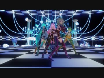 MMD Gumi & IA & Luka & Miku & Rinさんで 一騎当千1080p
