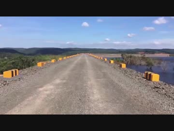 ラオス 在りし日のセピアンセナムノイ サドルダム→決壊中→崩壊後の現場映像