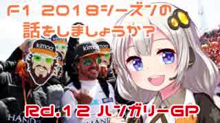 【紲星あかり】F1 2018シーズンの話をしましょうか？Rd12「第12戦・ハンガリーGP」