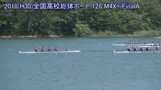 【彩る躍動】2018(H30)インターハイボート競技 M4X+ 決勝【東海総体】