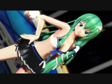 【東方MMD】セーラー水着早苗さんで[A]ddiction【1080p】