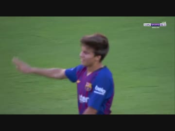 【バルサの未来】リカルド・プイグ vs AC Milan タッチ集