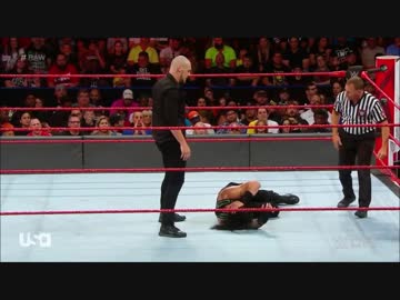 【WWE】ローマン・レインズvsバロン・コービン巡査と・・・【RAW  18.8.6】