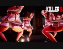 【MMD艦これ】金剛4姉妹でKILLER B　折岸みつコスプレBローアングルVer　歌詞つき